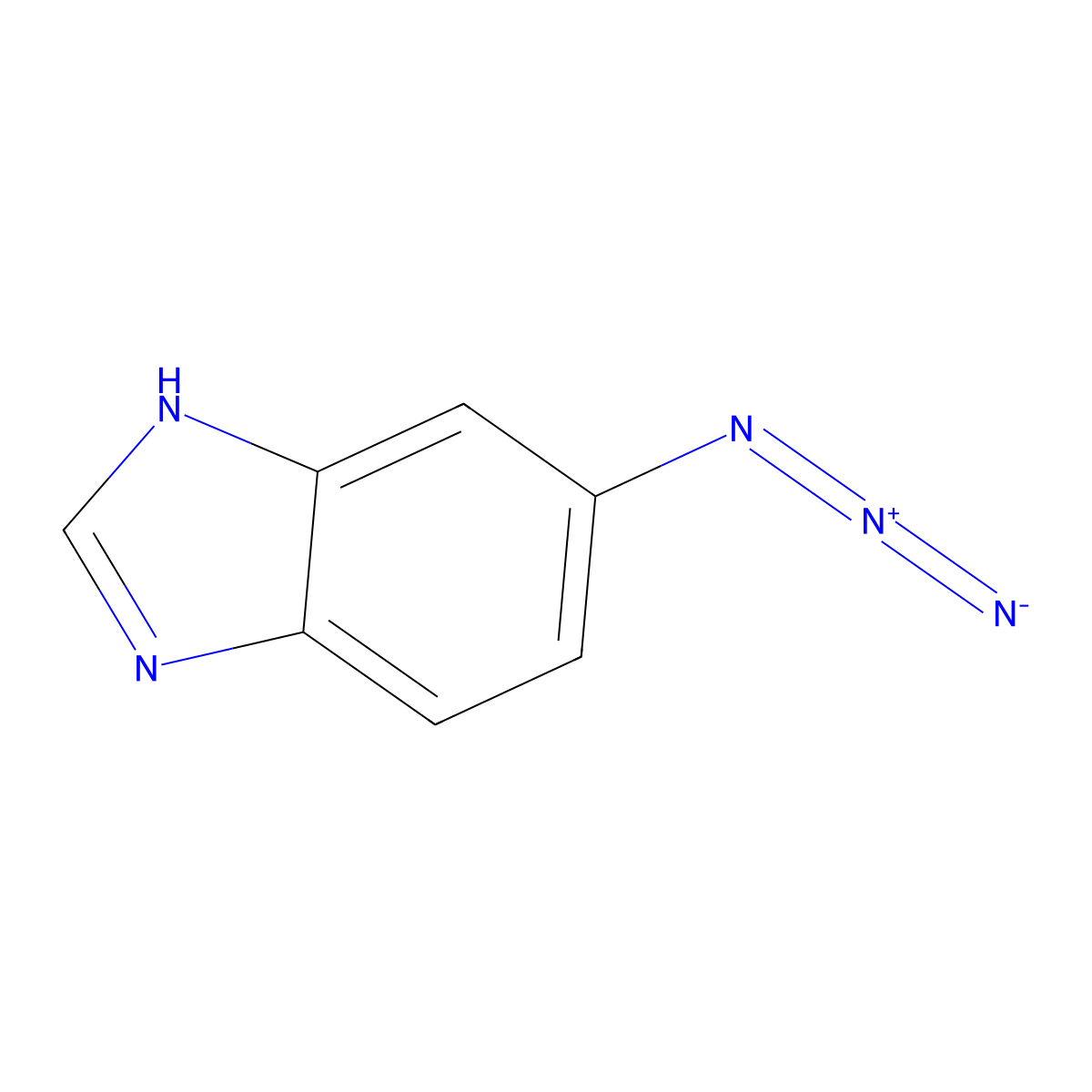 6-azido-1H-1,3-benzodiazole molecular structure, CAS 34594-87-1