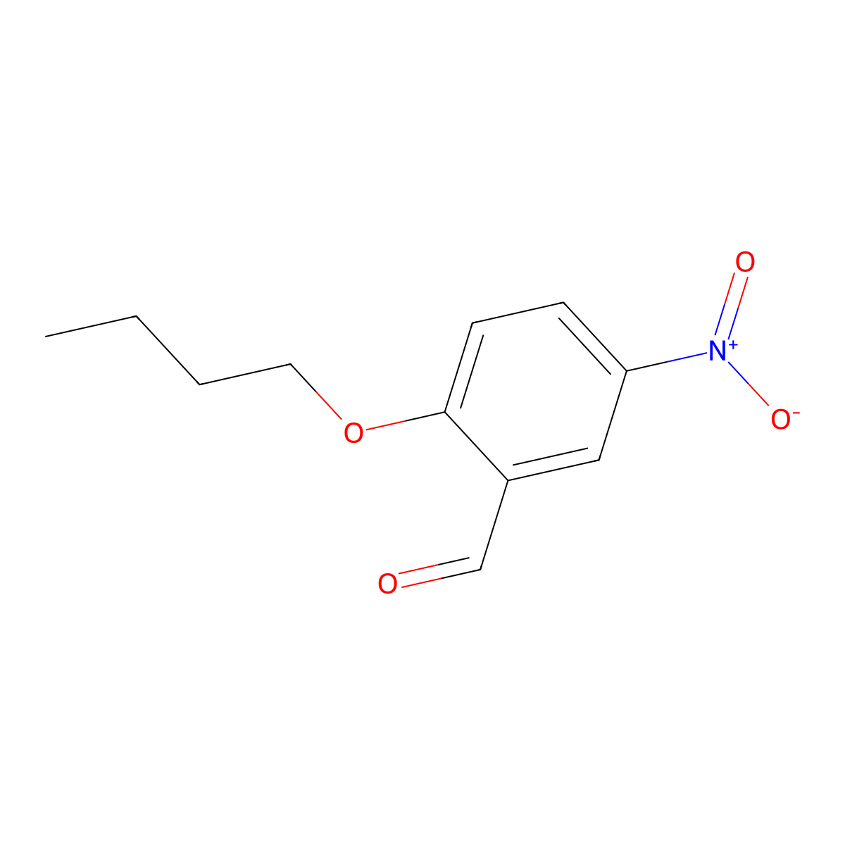 2-Butoxy-5-nitrobenzaldehyde molecular structure, CAS 34595-20-5