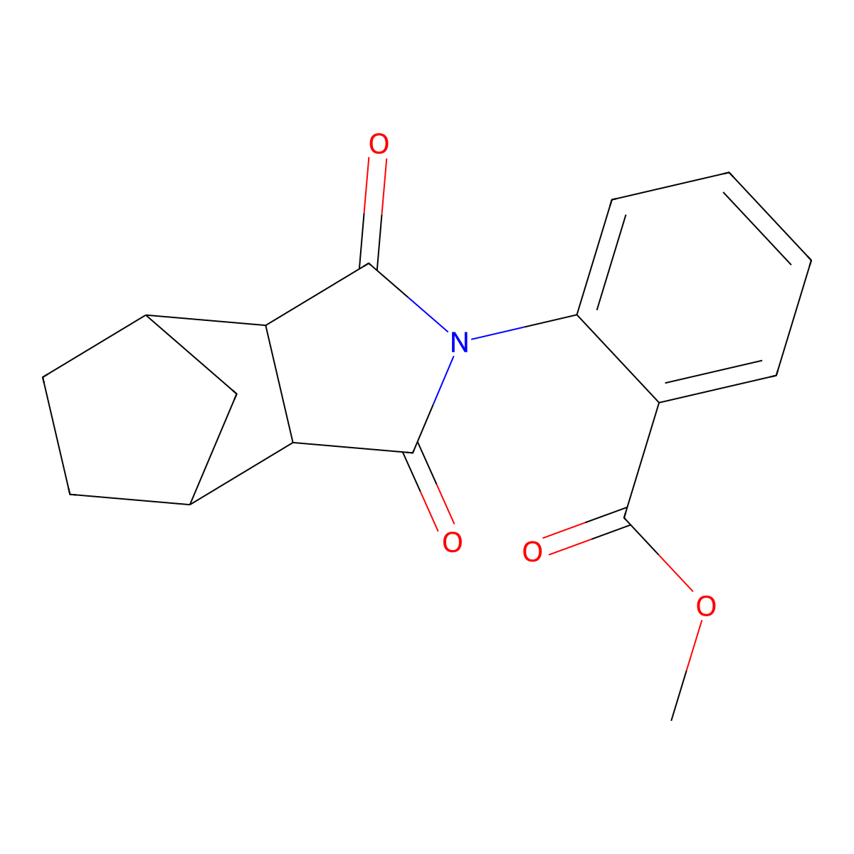 methyl 2-(1,3-dioxooctahydro-2H-4,7-methanoisoindol-2-yl)benzoate molecular structure, CAS 345952-84-3