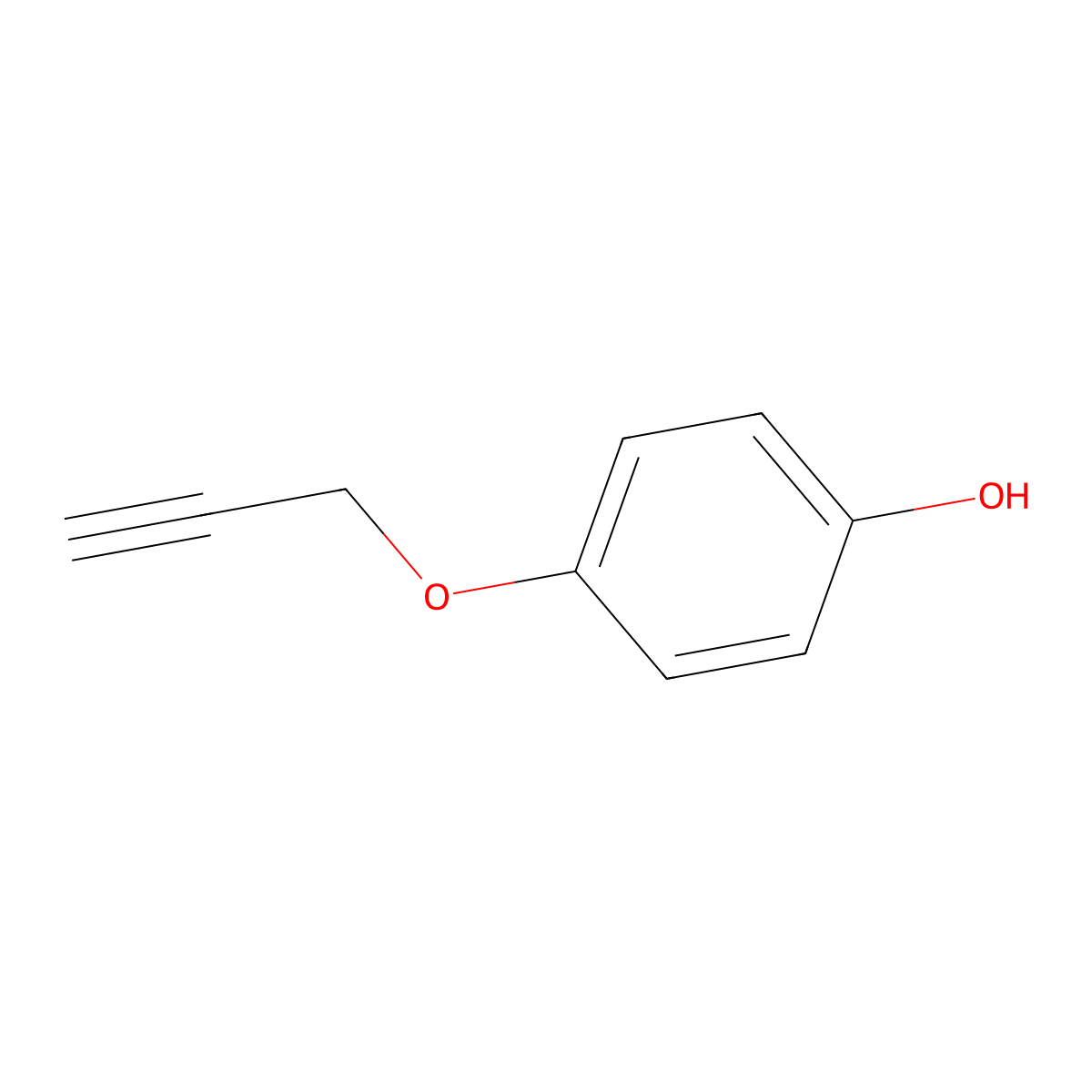 4-(2-Propyn-1-yloxy)phenol molecular structure, CAS 34596-27-5