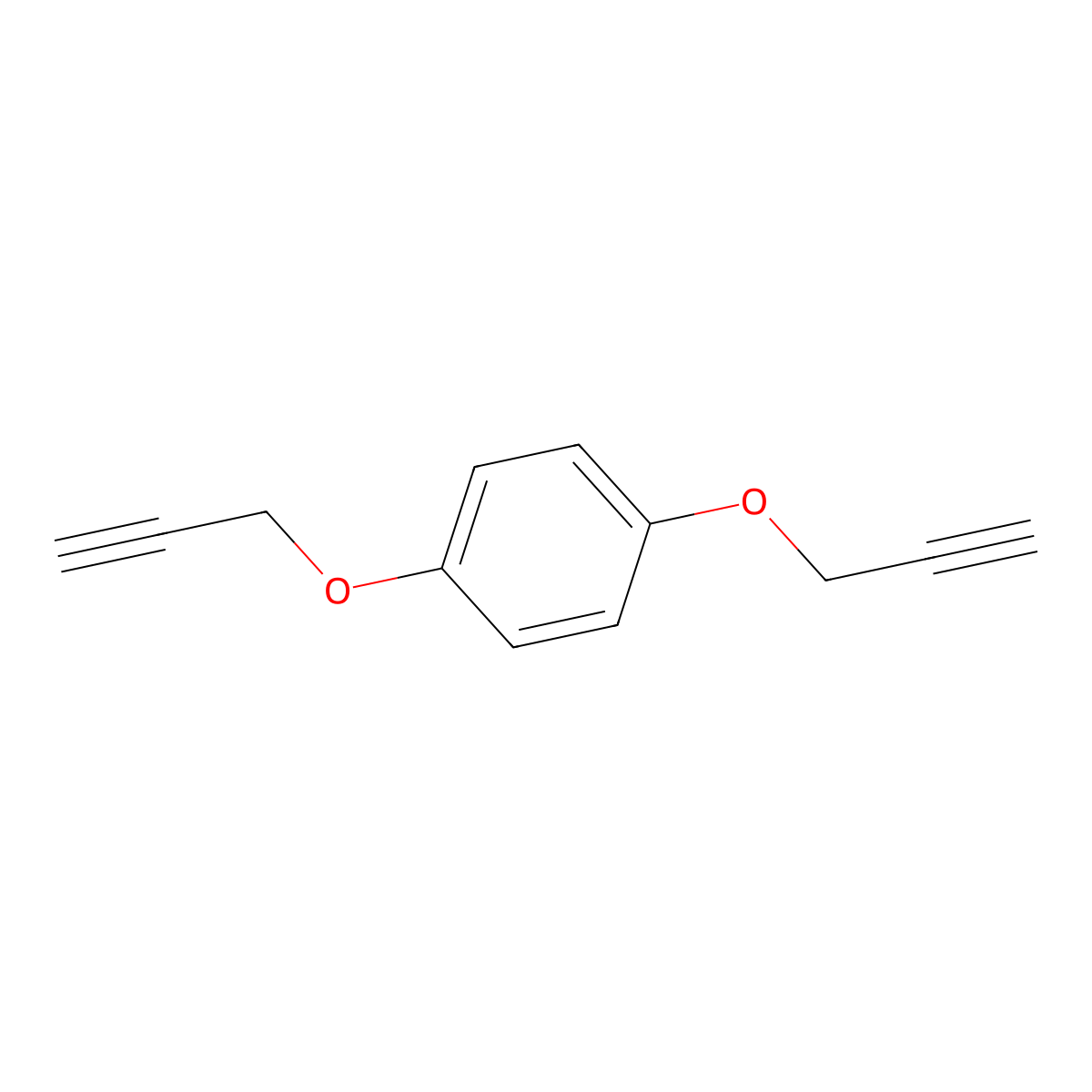 1,4-Bis(2-propynyloxy)benzene molecular structure, CAS 34596-36-6