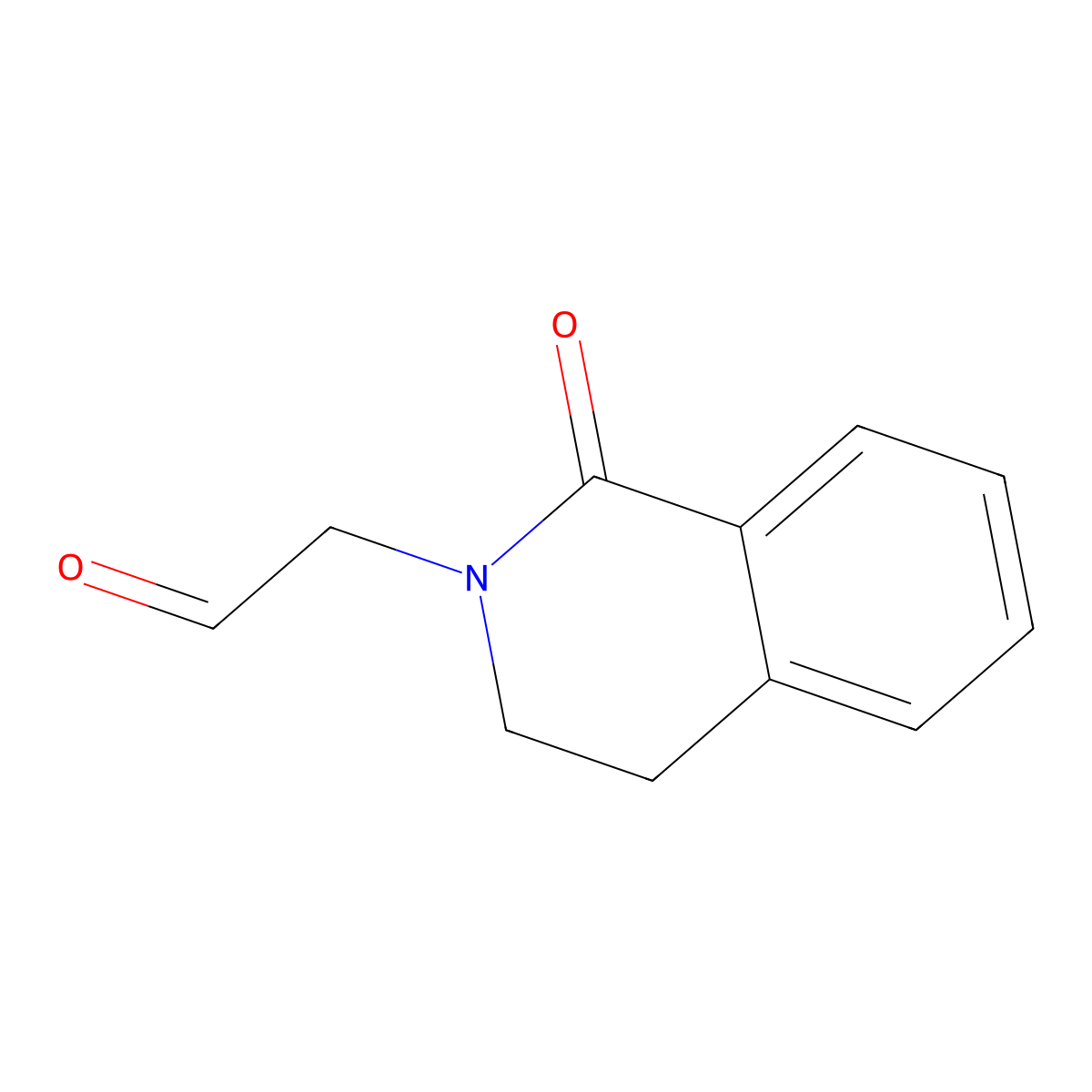 3,4-dihydro-1-oxo-2(1H)-Isoquinolineacetaldehyde molecular structure, CAS 345962-97-2
