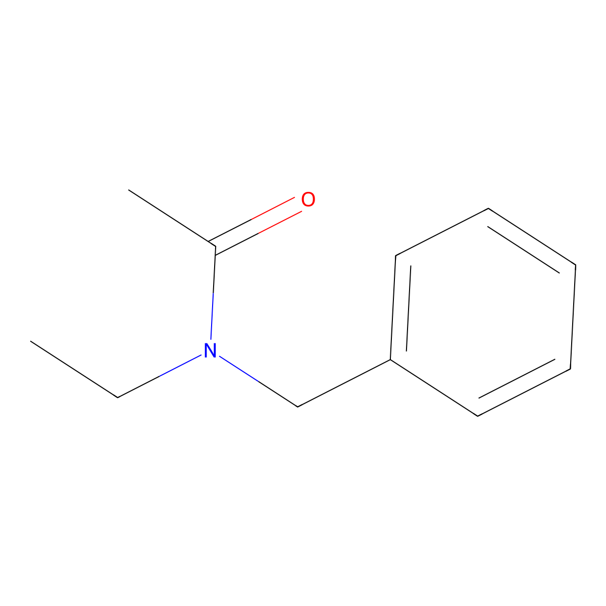 N-Benzyl-N-ethylacetamide molecular structure, CAS 34597-04-1