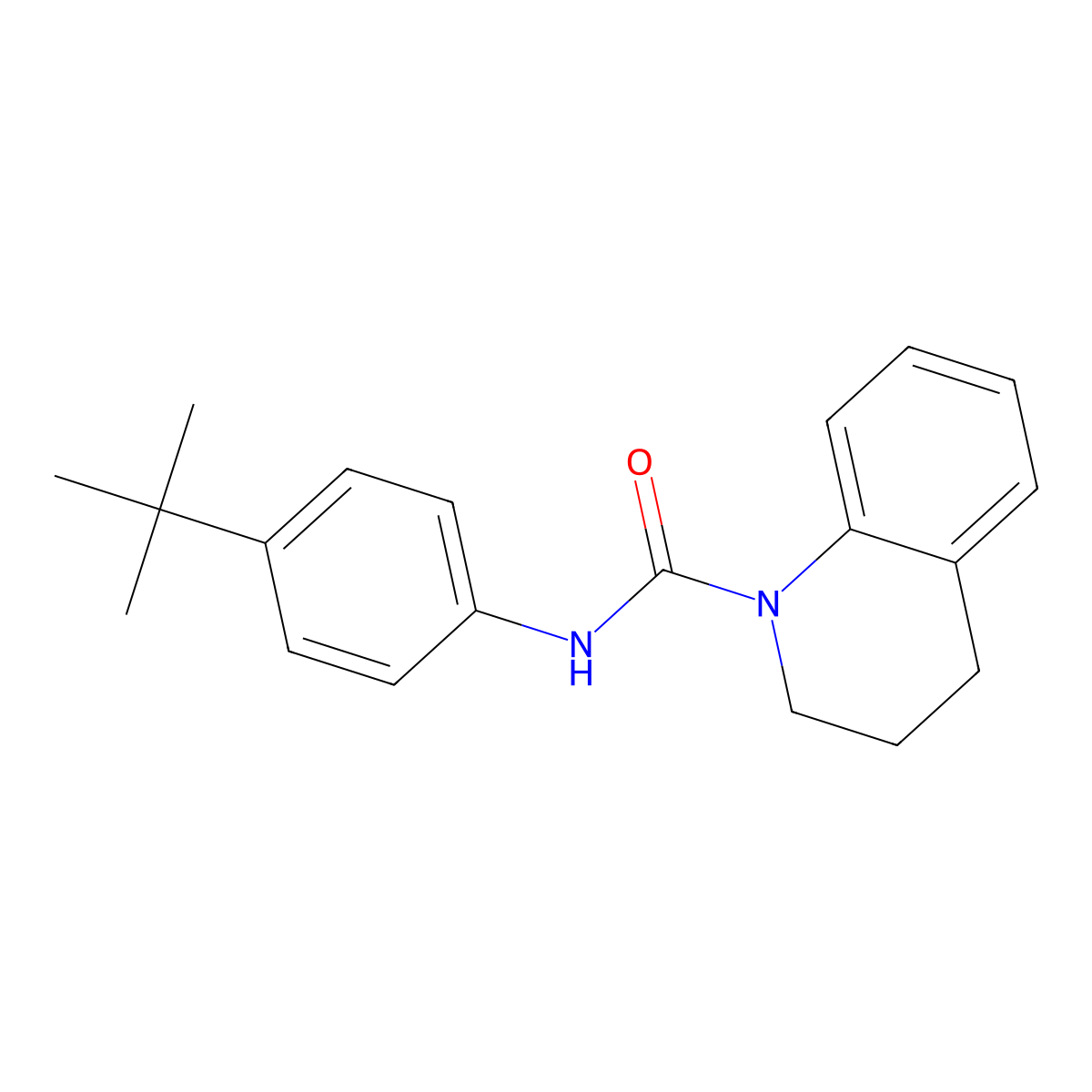 N-(4-(tert-Butyl)phenyl)-3,4-dihydroquinoline-1(2H)-carboxamide molecular structure, CAS 345972-45-4