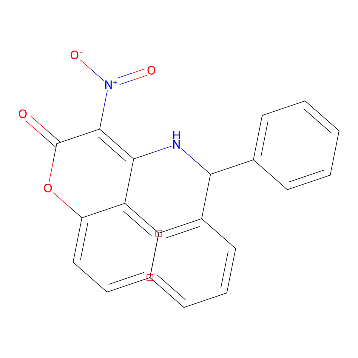 4-[(diphenylmethyl)amino]-3-nitro-2H-chromen-2-one molecular structure, CAS 345972-83-0