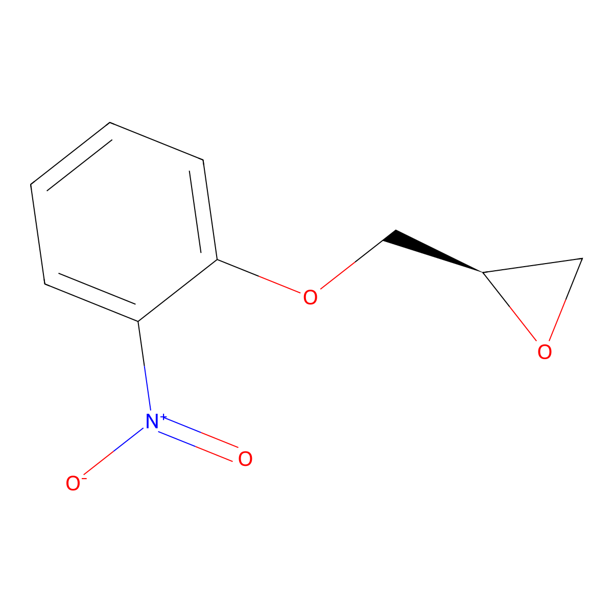 (R)-2-((2-Nitrophenoxy)methyl)oxirane molecular structure, CAS 345975-15-7