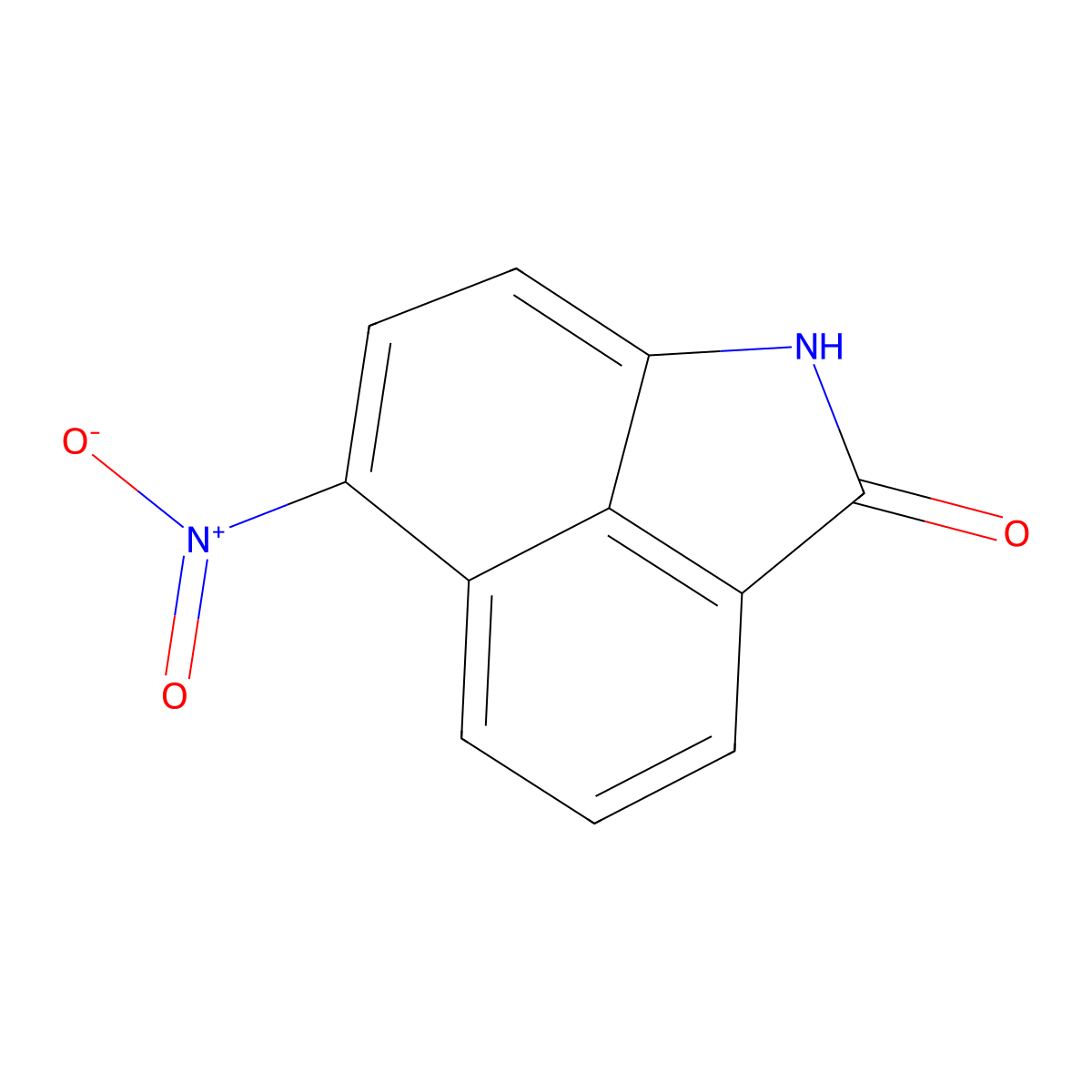 6-Nitrobenzo[cd]indol-2(1H)-one molecular structure, CAS 34599-42-3