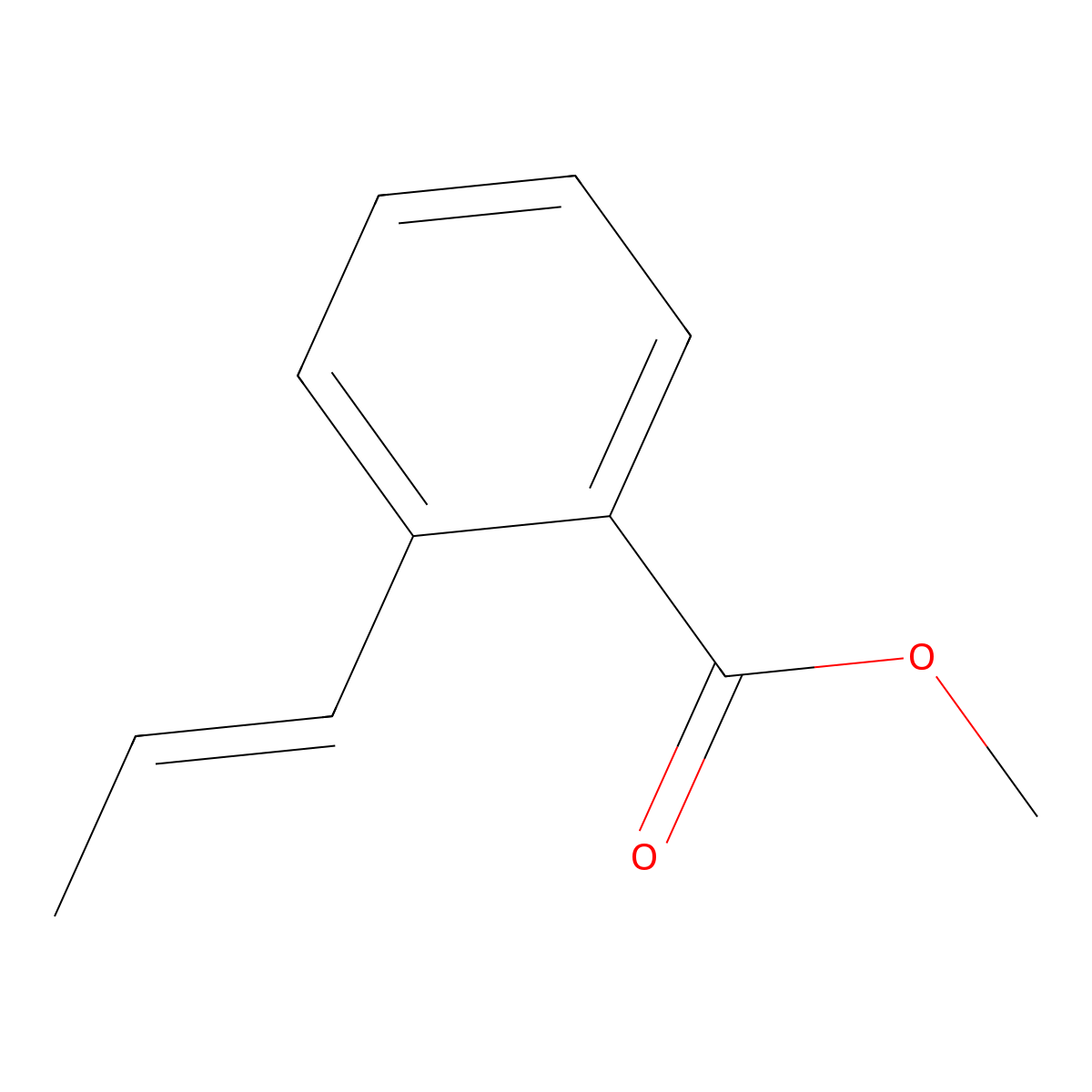Methyl (E)-2-(prop-1-en-1-yl)benzoate molecular structure, CAS 34599-72-9