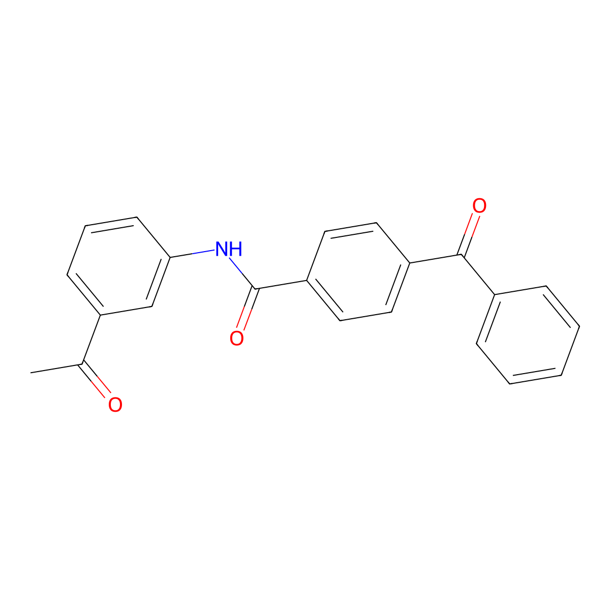 N-(3-acetylphenyl)-4-benzoylbenzamide molecular structure, CAS 345990-95-6