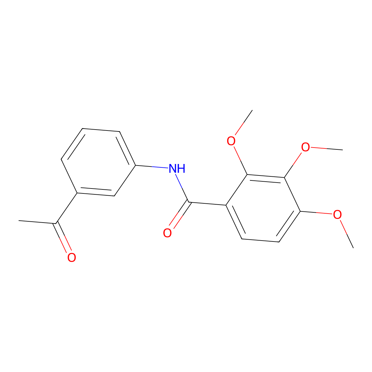 N-(3-acetylphenyl)-2,3,4-trimethoxybenzamide molecular structure, CAS 345991-56-2