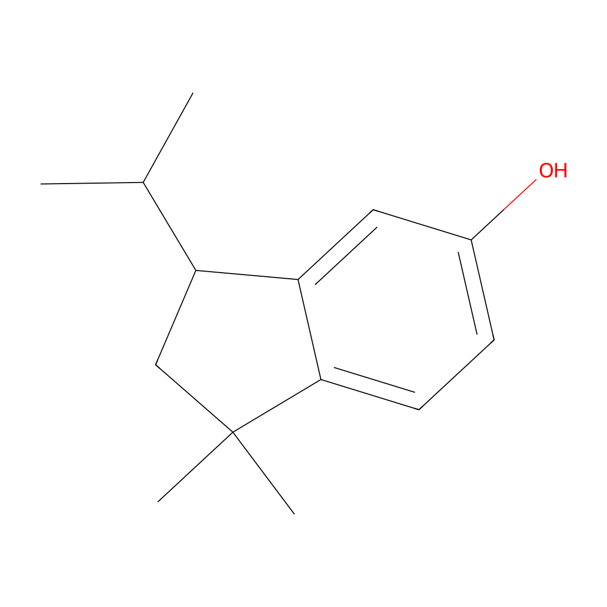 3-Isopropyl-1,1-dimethylindan-5-ol molecular structure, CAS 345992-03-2