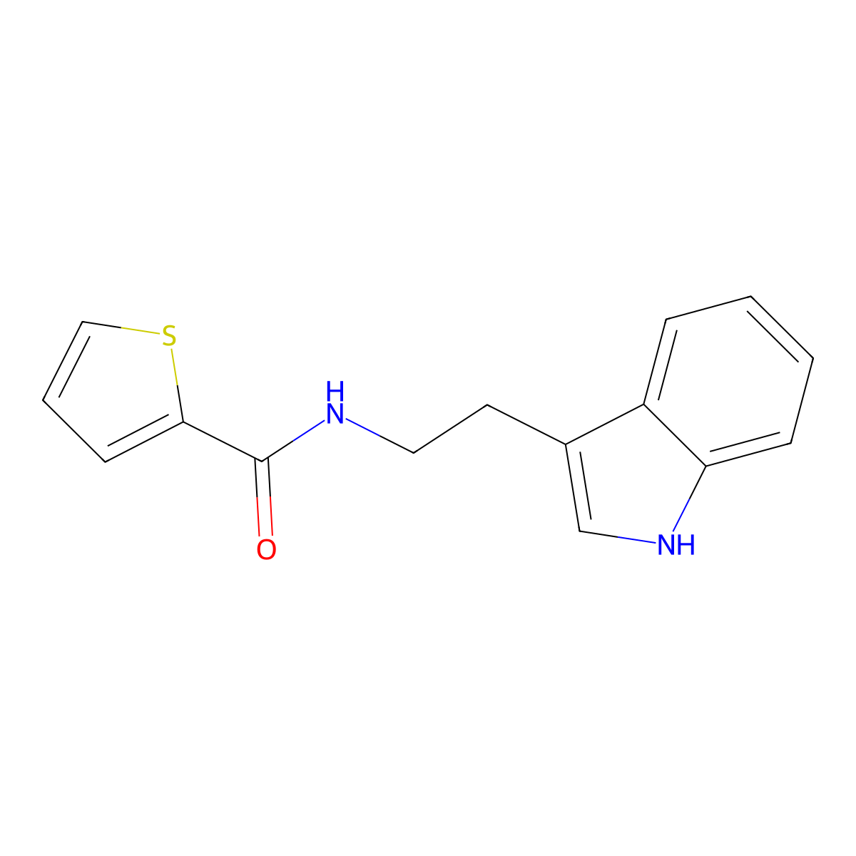 N-[2-(1H-indol-3-yl)ethyl]thiophene-2-carboxamide molecular structure, CAS 345992-25-8