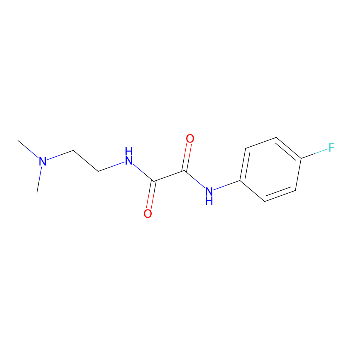 N-[2-(dimethylamino)ethyl]-N'-(4-fluorophenyl)ethanediamide molecular structure, CAS 345997-13-9