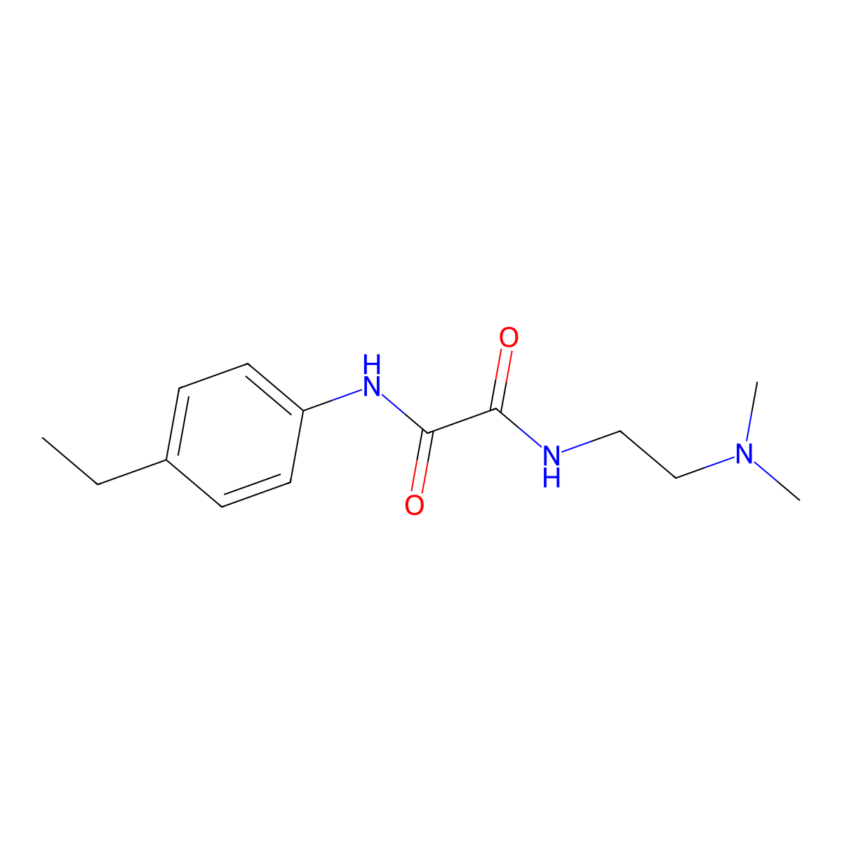 N-[2-(dimethylamino)ethyl]-N'-(4-ethylphenyl)ethanediamide molecular structure, CAS 345997-14-0