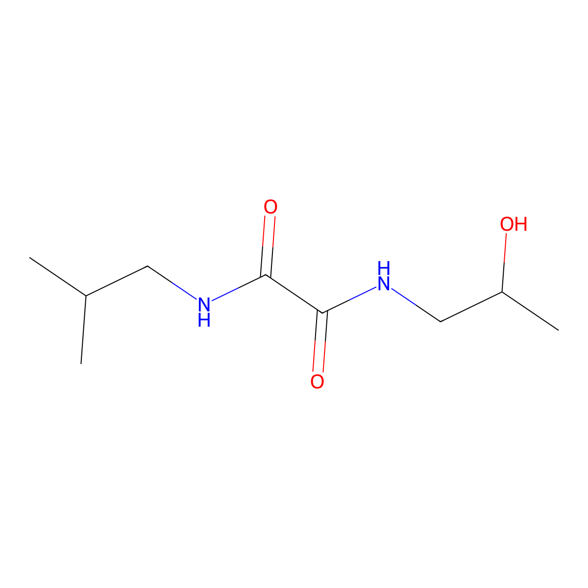 N1-(2-hydroxypropyl)-N2-isobutyloxalamide molecular structure, CAS 345997-15-1