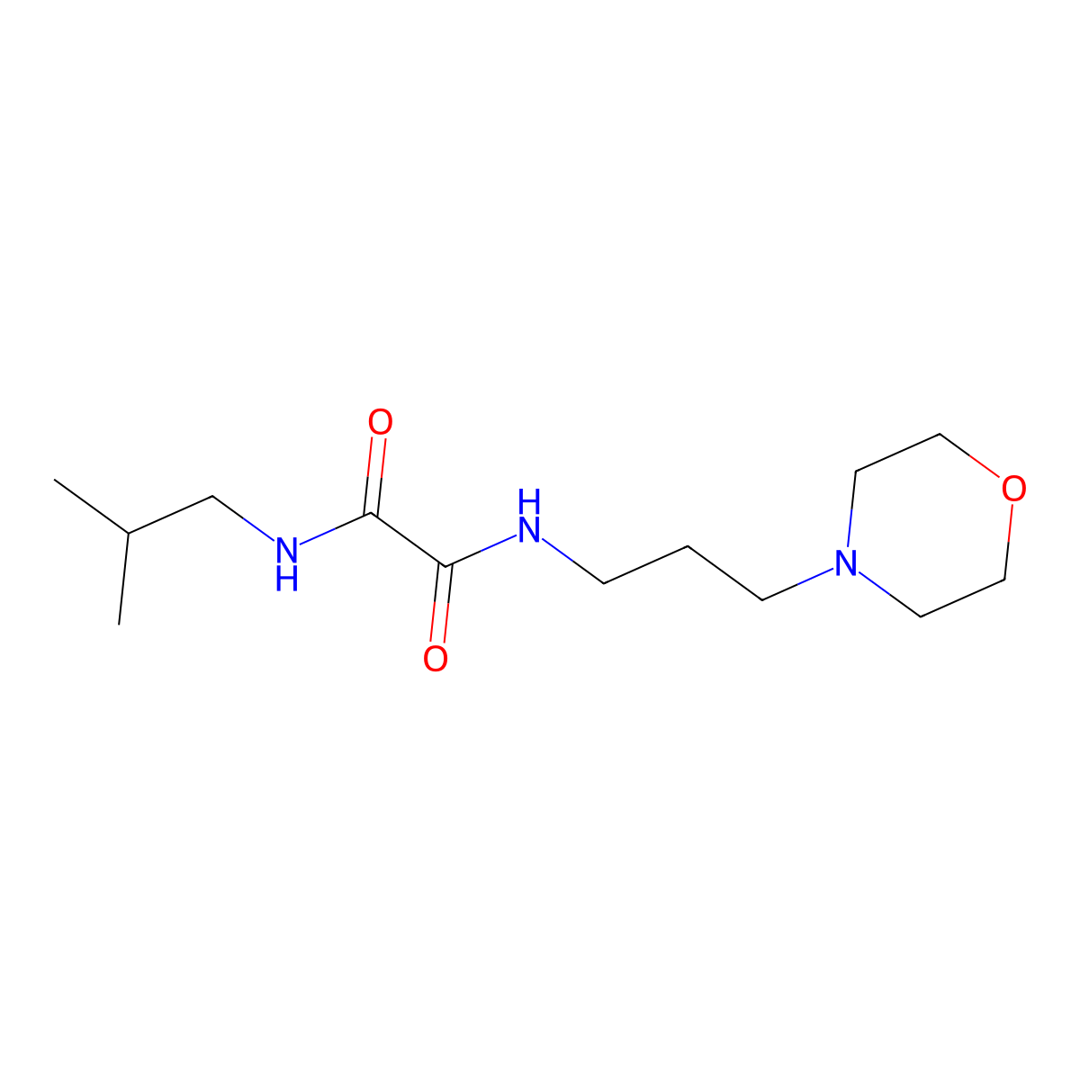 N-(2-methylpropyl)-N'-[3-(morpholin-4-yl)propyl]ethanediamide molecular structure, CAS 345997-17-3