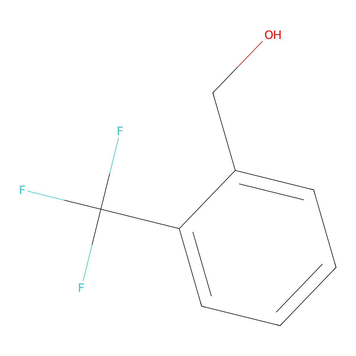 2-(Trifluoromethyl)benzylic alcohol molecular structure, CAS 346-06-5