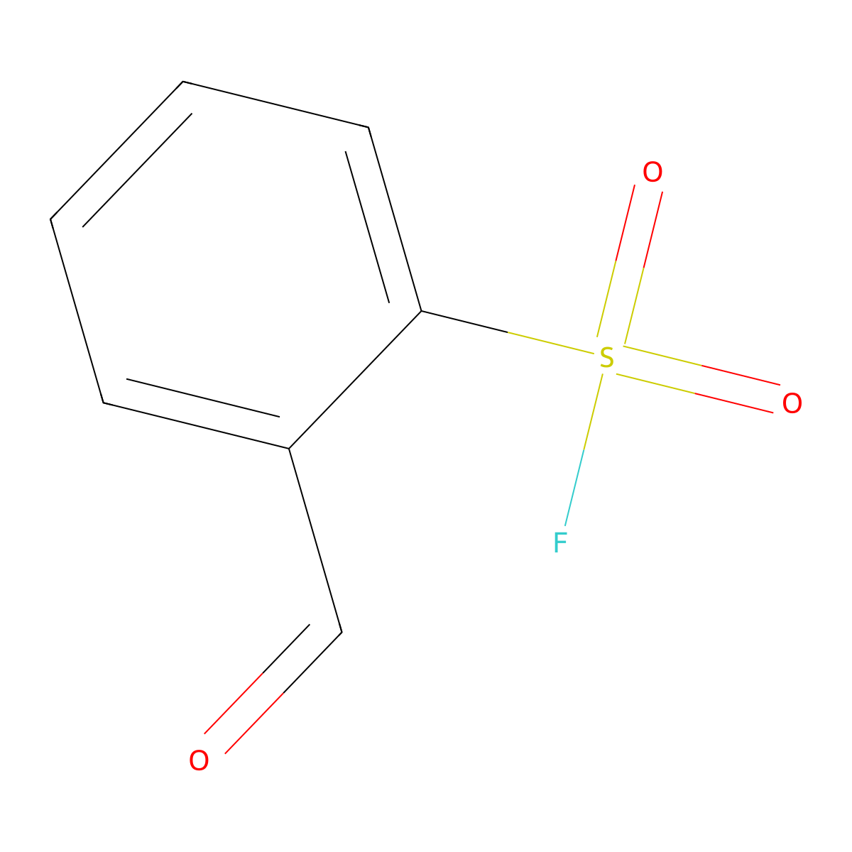 2-Formylbenzene-1-sulfonyl fluoride molecular structure, CAS 346-07-6