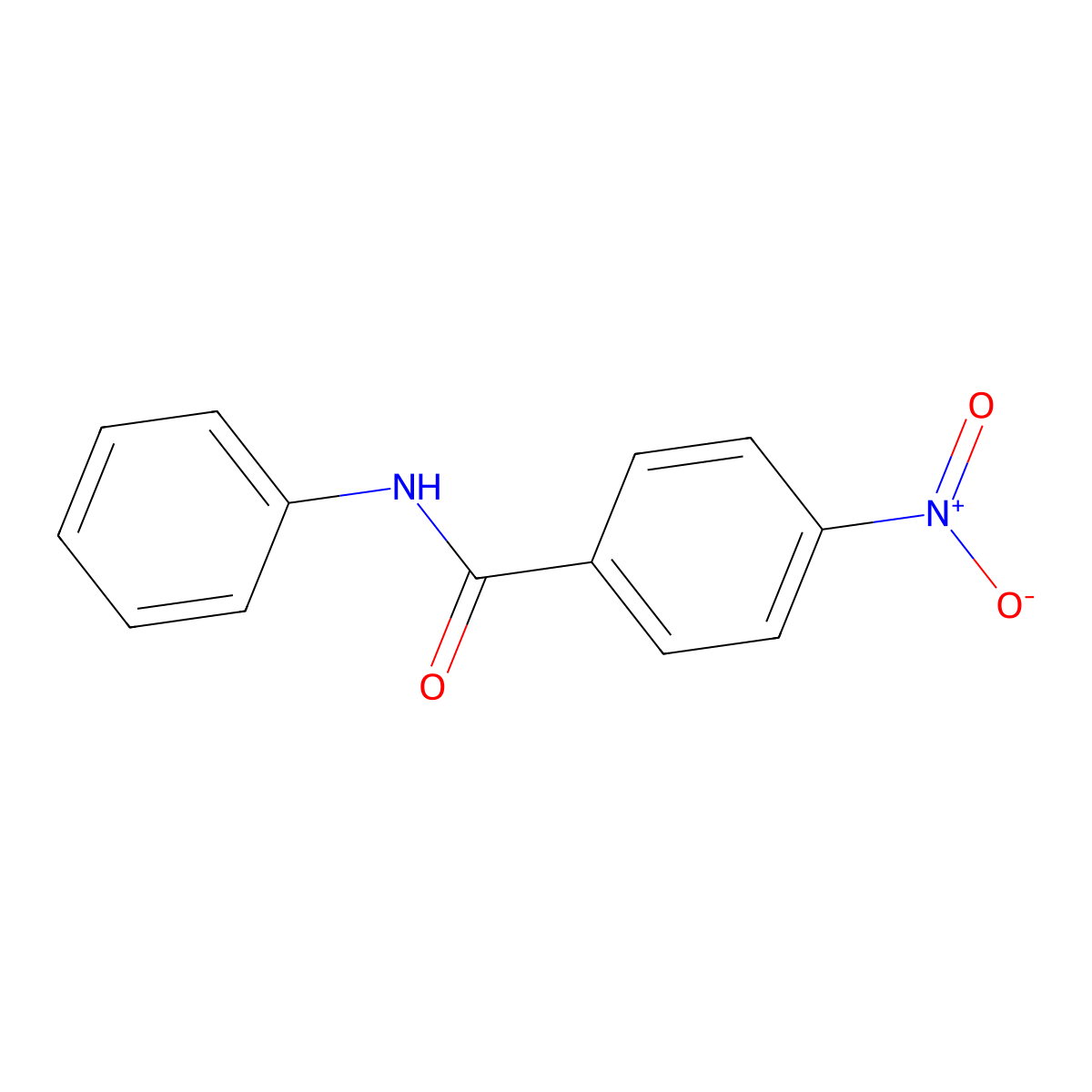 4-Nitrobenzanilide molecular structure, CAS 3460-11-5