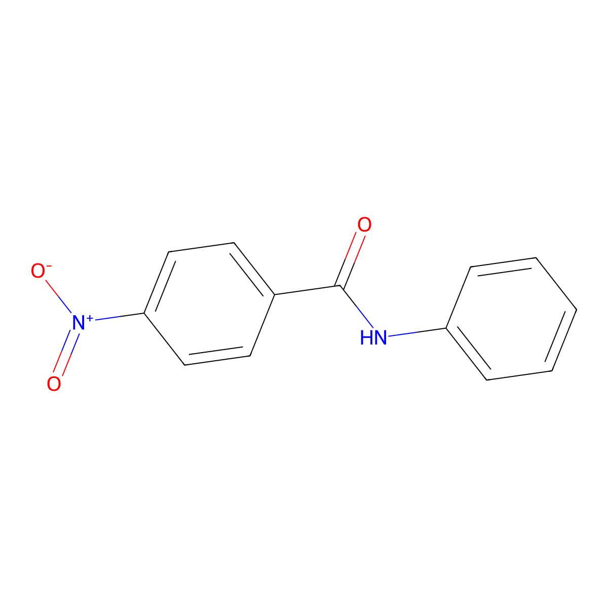 4-Nitrobenzanilide molecular structure, CAS 3460-11-5