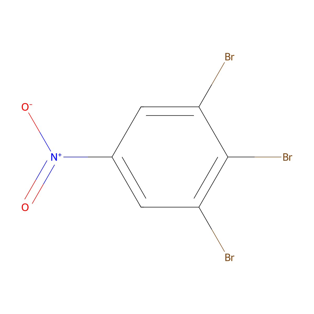 1,2,3-Tribromo-5-nitrobenzene molecular structure, CAS 3460-20-6