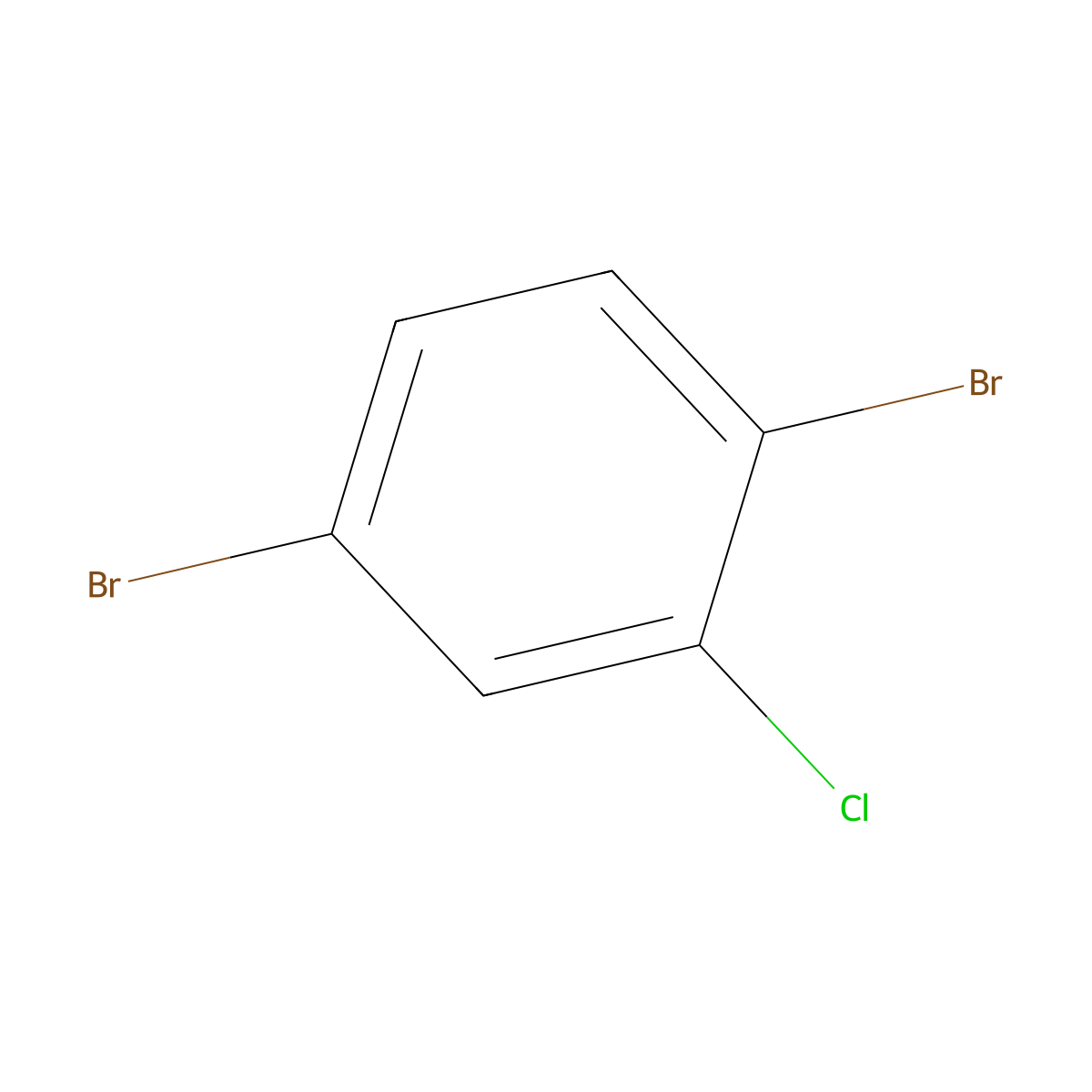 1,4-Dibromo-2-chlorobenzene molecular structure, CAS 3460-24-0