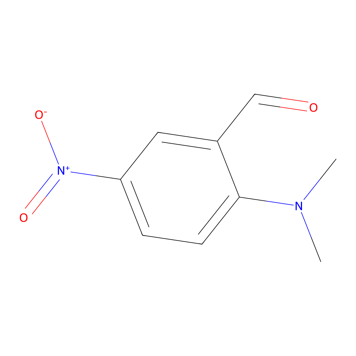 2-(Dimethylamino)-5-nitrobenzaldehyde molecular structure, CAS 34601-40-6