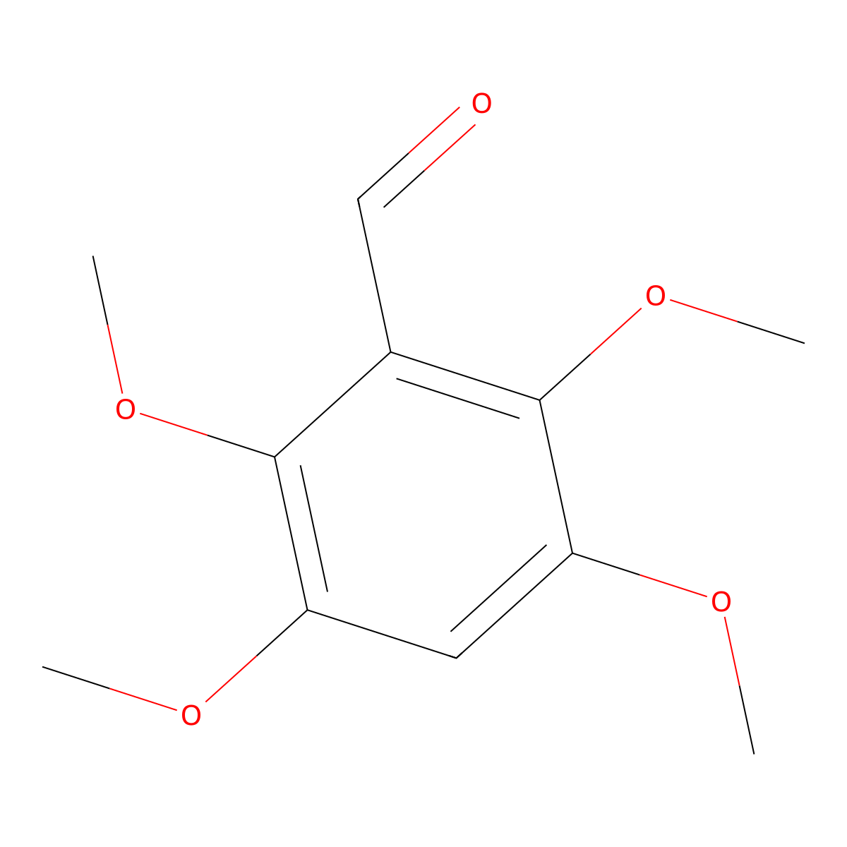 2,3,5,6-Tetramethoxybenzaldehyde molecular structure, CAS 34602-86-3