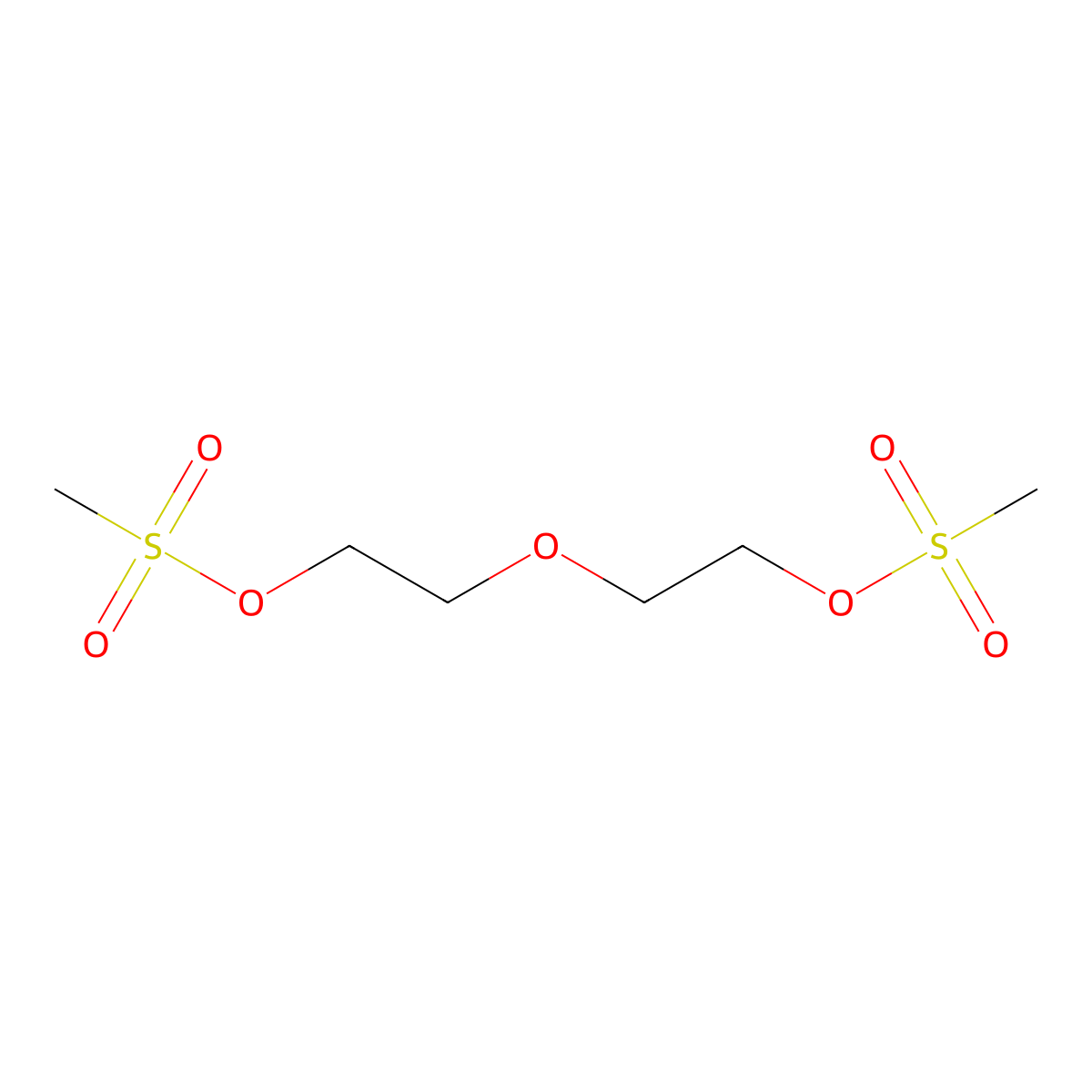 Diethylene Glycol Dimethanesulfonate molecular structure, CAS 34604-52-9