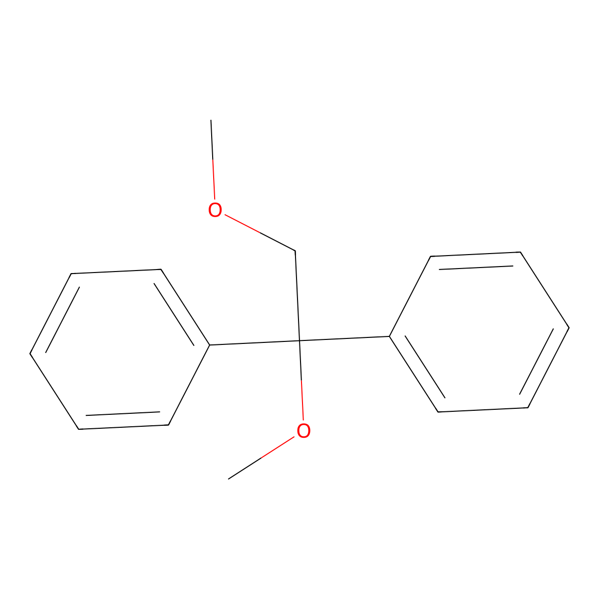 Benzene, 1,1'-(1,2-dimethoxyethylidene)bis- molecular structure, CAS 3461-40-3