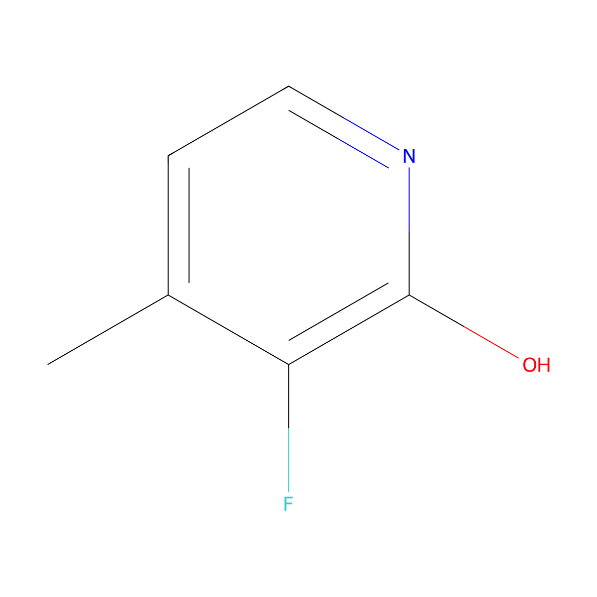 3-fluoro-4-methylpyridin-2(1H)-one molecular structure, CAS 34610-81-6