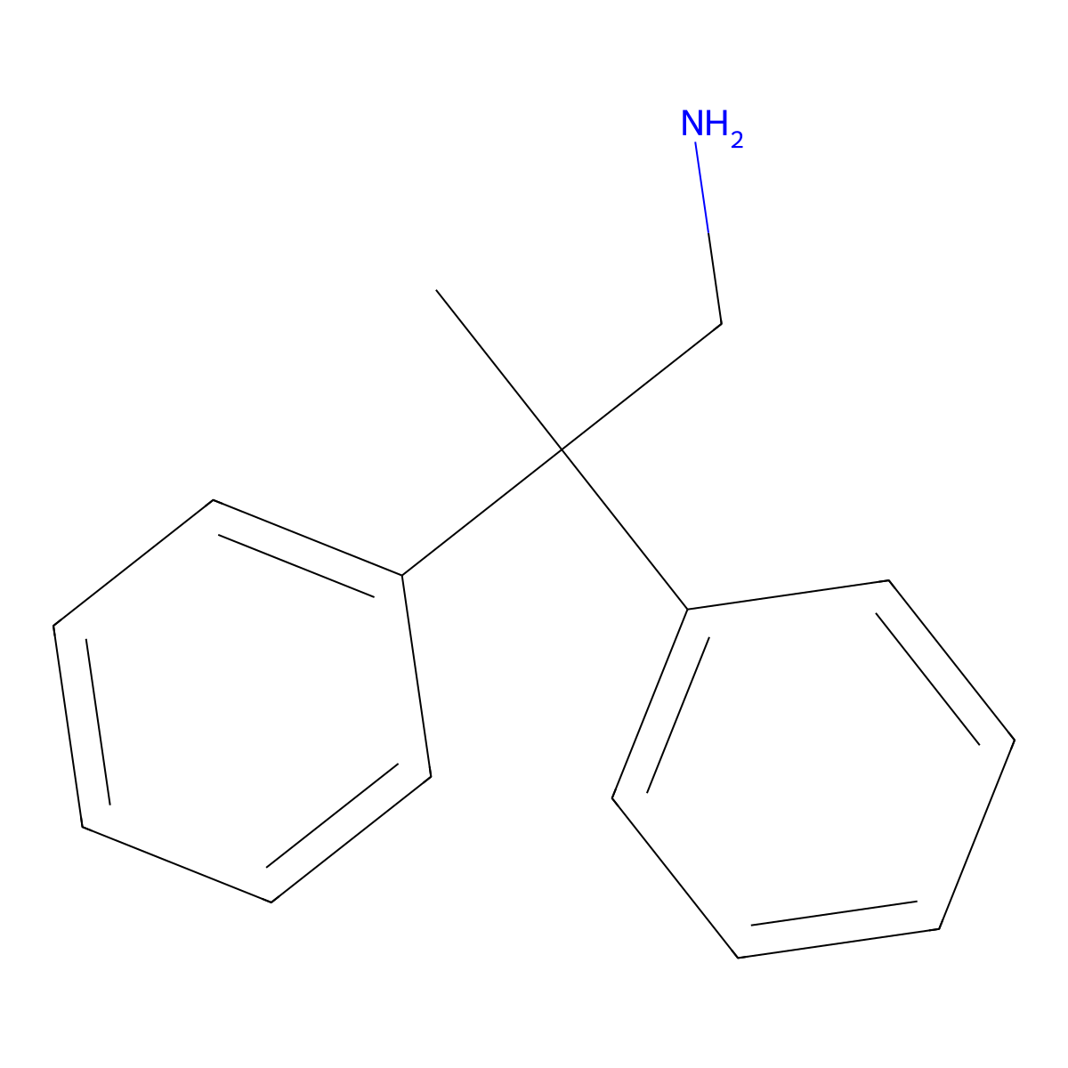 2,2-Diphenylpropylamine molecular structure, CAS 34611-07-9