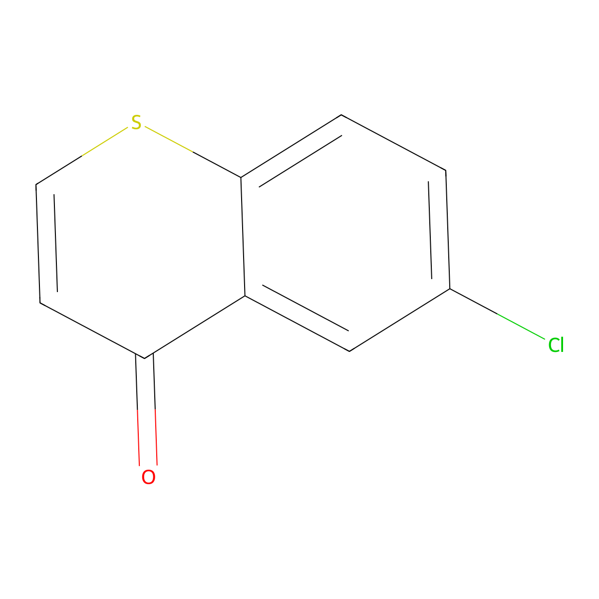 6-Chloro-4H-thiochromen-4-one molecular structure, CAS 34613-49-5