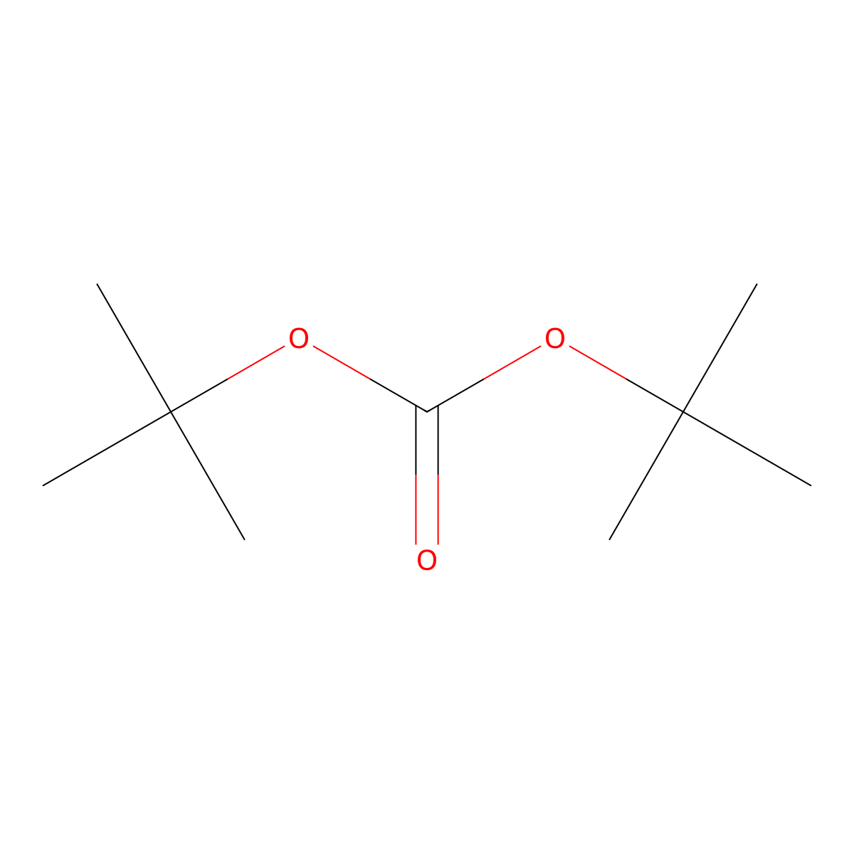Carbonic acid, bis(1,1-dimethylethyl) ester molecular structure, CAS 34619-03-9