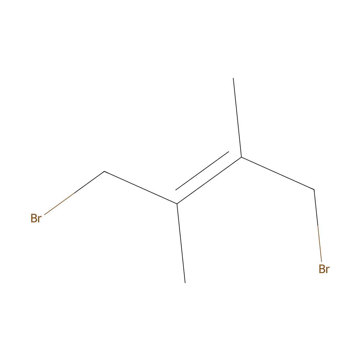 2-Butene, 1,4-dibromo-2,3-dimethyl- molecular structure, CAS 34619-20-0