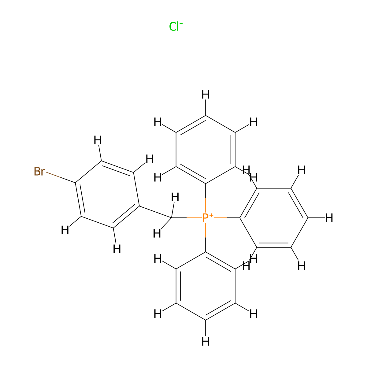 (4-BroMobenzyl)triphenylphosphoniuM chloride molecular structure, CAS 3462-94-0