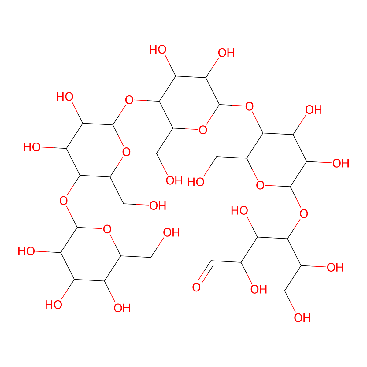 Maltopentaose molecular structure, CAS 34620-76-3