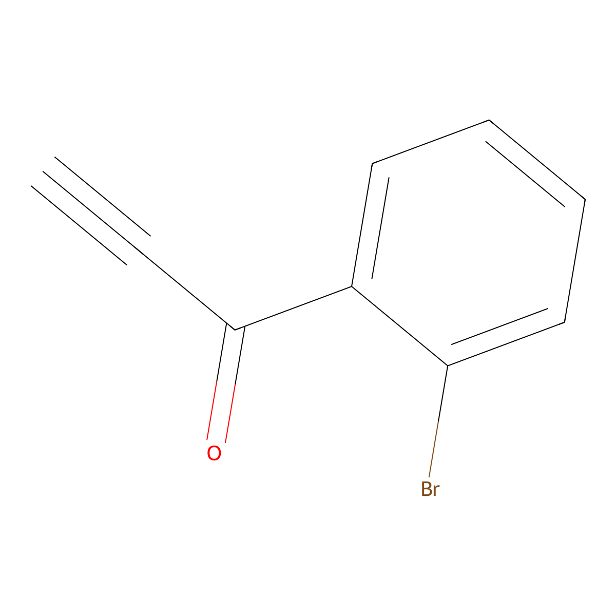 1-(2-Bromophenyl)-2-propyn-1-one molecular structure, CAS 3463-32-9
