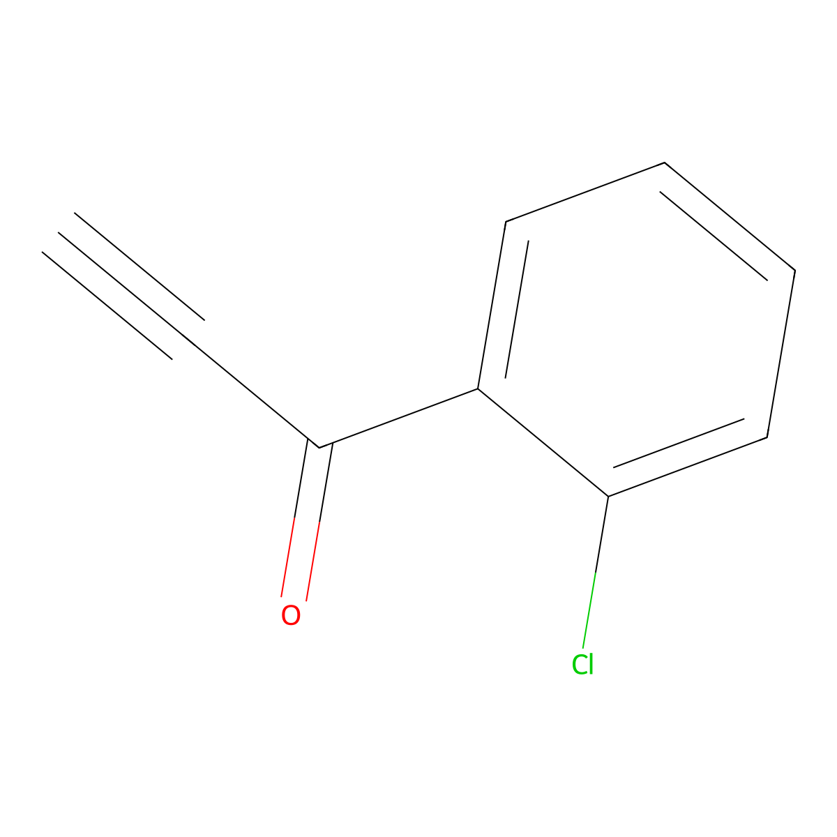 1-(2-Chlorophenyl)prop-2-yn-1-one molecular structure, CAS 3463-33-0