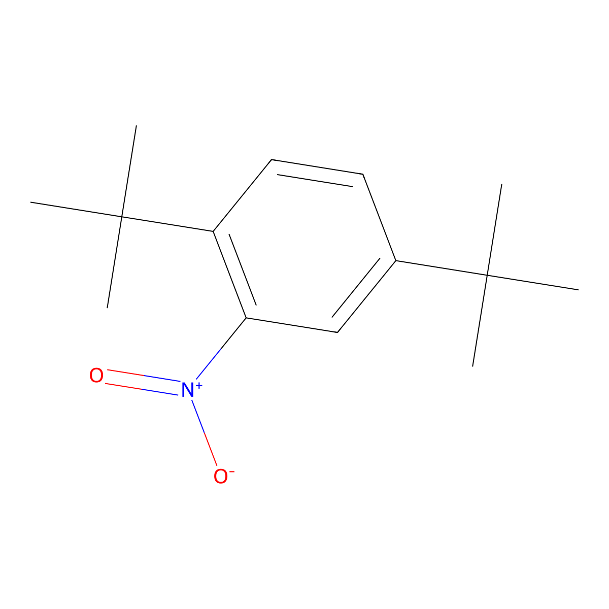 2,5-Di-t-butylnitrobenzene molecular structure, CAS 3463-35-2