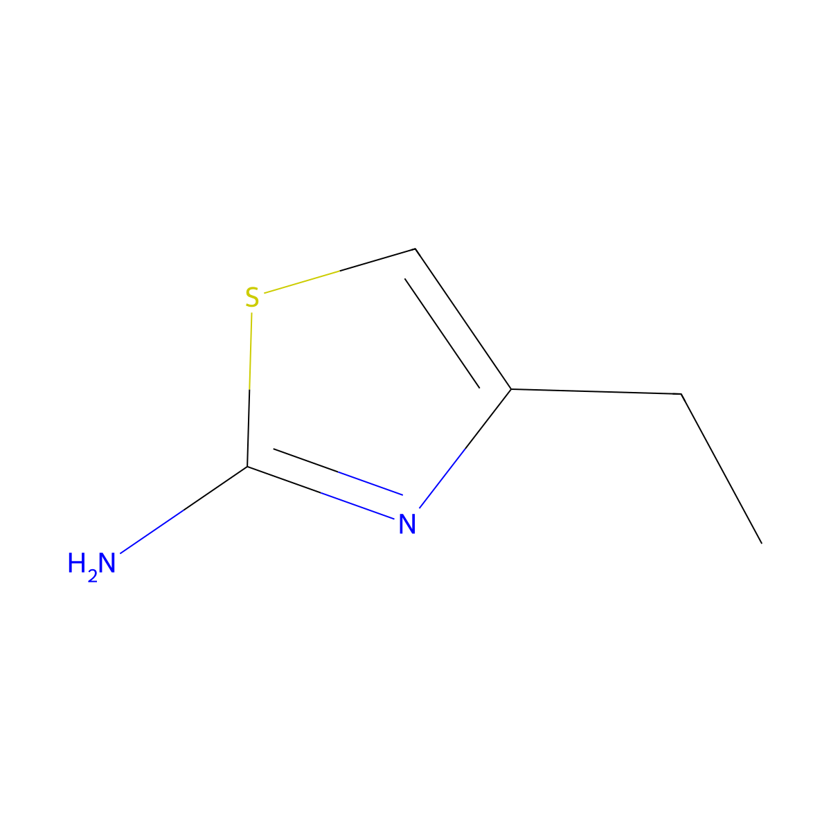 4-Ethyl-1,3-thiazol-2-amine molecular structure, CAS 34631-53-3