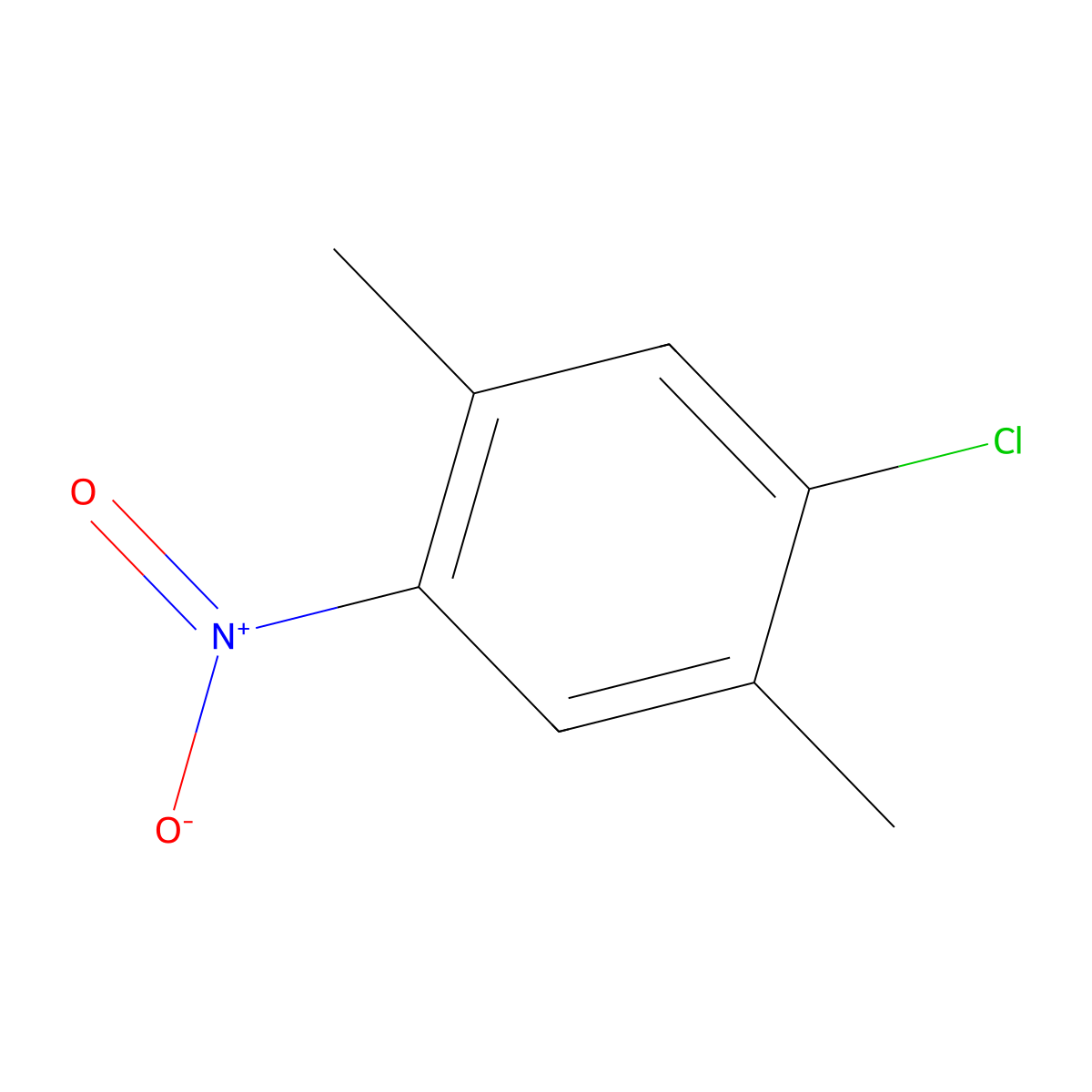 1-Chloro-2,5-dimethyl-4-nitrobenzene molecular structure, CAS 34633-69-7