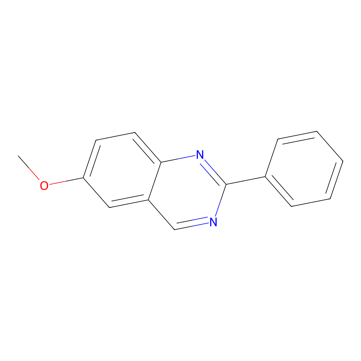 6-Methoxy-2-phenylquinazoline molecular structure, CAS 34637-66-6
