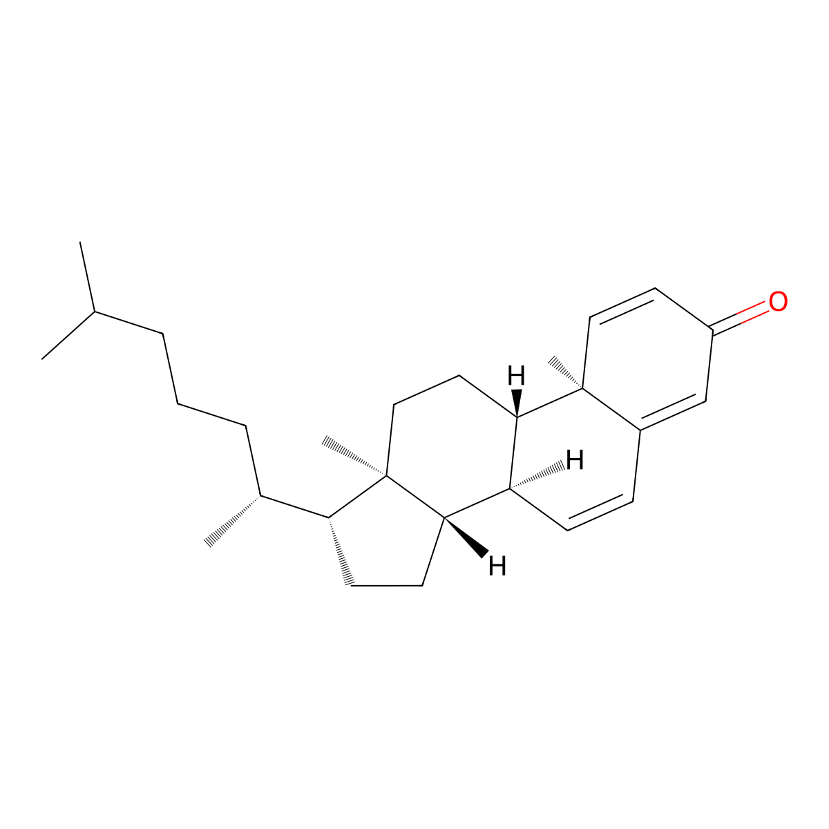 1,4,6-Cholestatrien-3-one molecular structure, CAS 3464-60-6