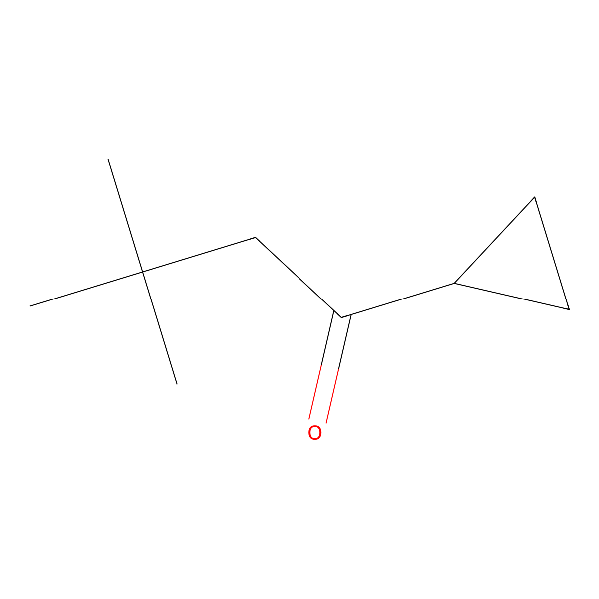 1-Cyclopropyl-3,3-dimethylbutan-1-one molecular structure, CAS 34640-61-4