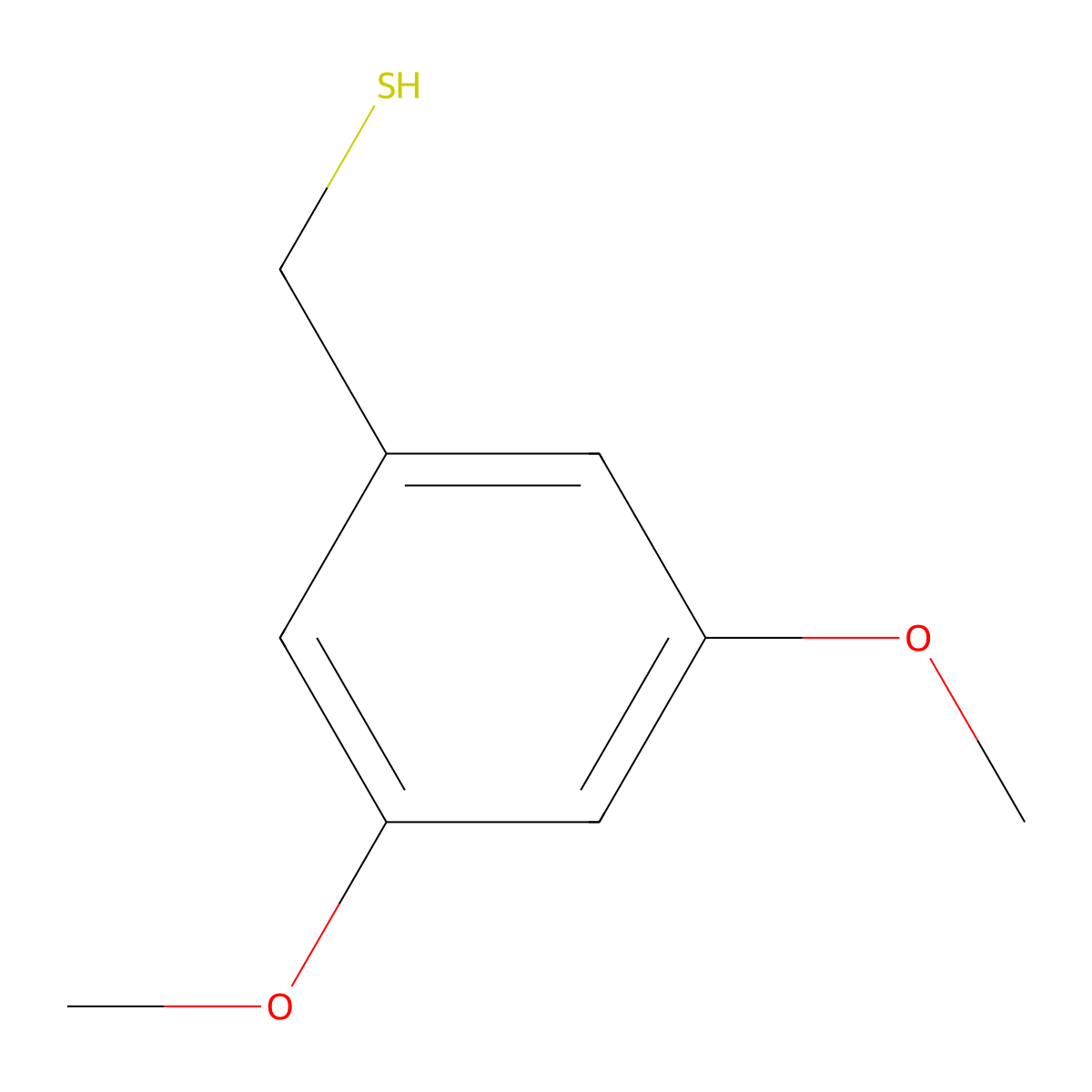 (3,5-Dimethoxyphenyl)methanethiol molecular structure, CAS 346419-41-8
