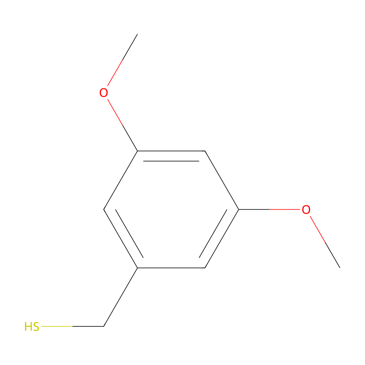 (3,5-Dimethoxyphenyl)methanethiol molecular structure, CAS 346419-41-8