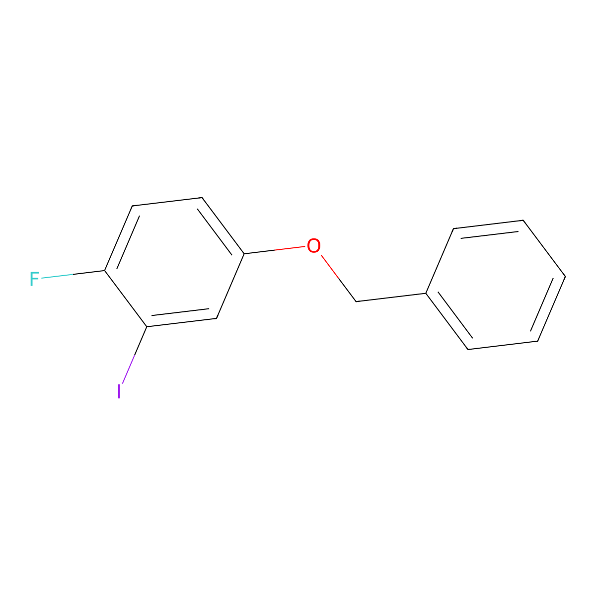 4-(Benzyloxy)-1-fluoro-2-iodobenzene molecular structure, CAS 346425-26-1