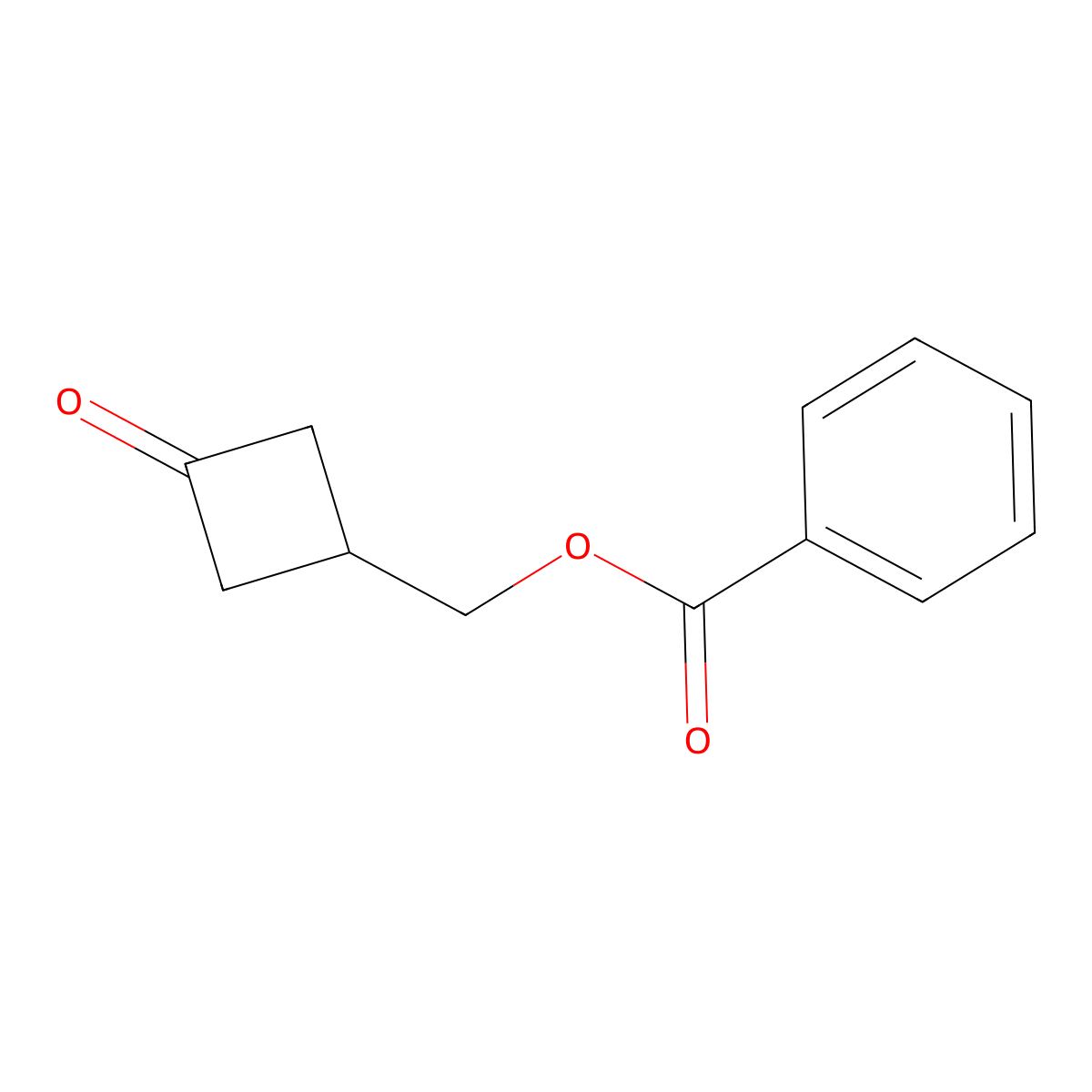 (3-oxocyclobutyl)Methyl benzoate molecular structure, CAS 346425-59-0