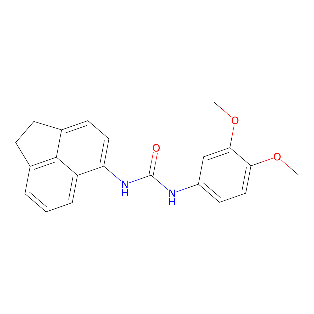 1-(1,2-Dihydroacenaphthylen-5-yl)-3-(3,4-dimethoxyphenyl)urea molecular structure, CAS 346442-98-6